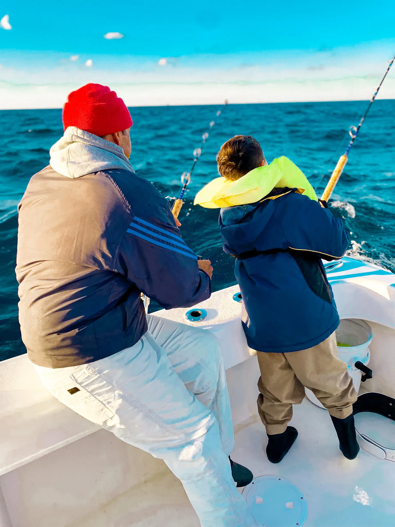 A morning's offshore catch on deck